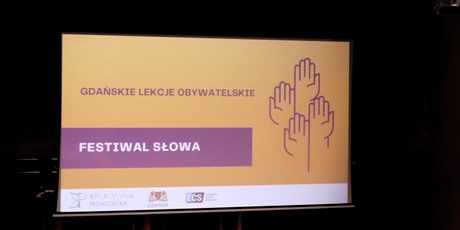 Festiwal słowa: Uczymy się wystąpień publicznych Gdańskie Lekcje Obywatelskie